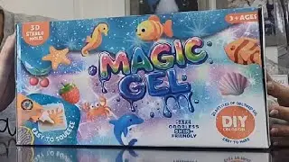 Magic Gel Water Elf Toy Kit, Squishy Making Kit for Kids with 20PCS Aqua Fairy Water Gels & Animal M