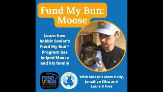 Rabbit Savior +  Fund My Bun's Jonathan Silva with amazing BunMom Holly & Moose + young Leonidas.
