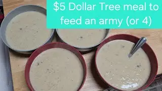 Легкий картофельный суп от Dollar Tree за 5 долларов, которым можно накормить армию (или 4). #сме...