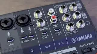 Mesa de som Yamaha ag06 com interface de áudio ( vale a pena?)
