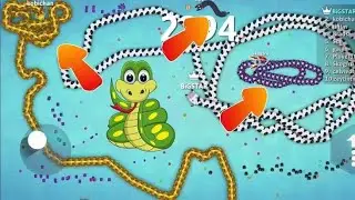 TROLLING PEOPLE IN SLITHERIO fanny moments 8503 slither.io warms zone #viralvideo #enjoy