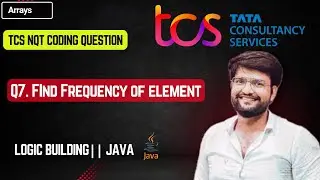 TCS NQT Coding Solution || Find Frequency of Element from Array  ||  💻🔄 #TCSNQT #Coding