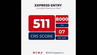 Canadian Experience Class Draw &ndash; Jan 7, 2026 | CRS 511 | 8,000 ITAs 🇨🇦