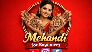 kinjal Mehandi design  is live!Mehandi for Beginners | Simple Flower Mehndi Design Step by Step