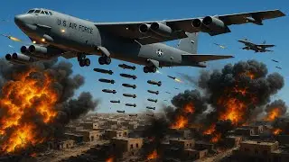 B-52 Bomber in Action: US Air Force Executes High-Precision Airstrike