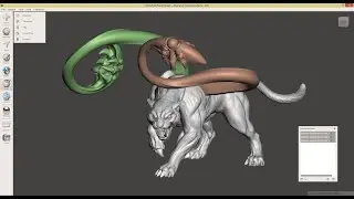 How to: Create Keyed Digital Kitbashing for 3D Printing in MeshMixer (Create Displacer Beast)