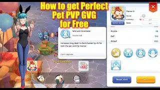 Ragnarok Mobile 2022 perfect pet PVP & GVG