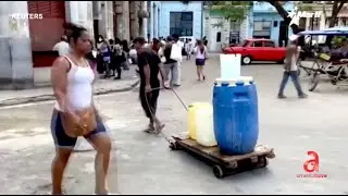 Cientos de miles de cubanos sin agua mientras los &aacute;nimos se caldean
