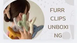 3 piece soft furr claw hair clips from meesho