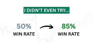How I increased my win rate from 50% to 85% WITHOUT taking more trades