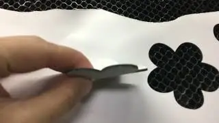 Laser cutting of Baize leather
