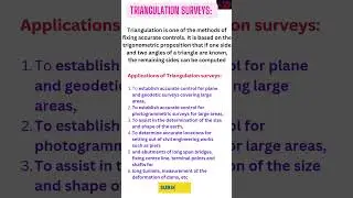 Triangulation survey ll #surveying #triangulation survey
