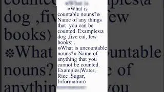 What is countable and uncountable nouns?