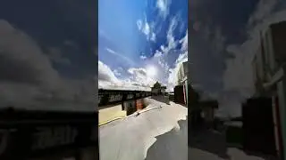 Under The Snowy Canopy Of Blue Sky Clouds