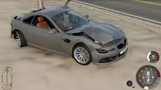 Car Highway Different Crash Experiment || BeamNG. 4k Gameplay 2024