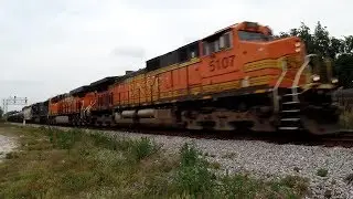 Foreign Power BNSF WITH CSX Ethanol Train