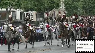 French president Emmanuel Macron whistles by  the public during Bastille day 2019