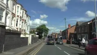 Driving On Sansome Street, Lowesmoor Terrace, Rainbow Hill & Astwood Road, Worcester, England