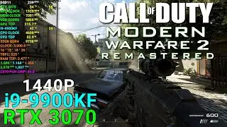 Call of Duty Modern Warfare 2 Remastered: RTX 3070 - 1440P