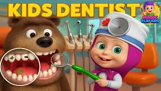 Funny Dentist Cartoon Game 🦷 | Animal Teeth Cleaning Fun | Magic Play Kids Shorts