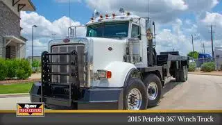 2015 Peterbilt Tandem Steer 367 Oilfield Winch Truck