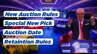 Mega Auction IPL 2022 New Rules || Special Pick Rule || Retaintion Policy || 2 New Teams || Vivo IPL