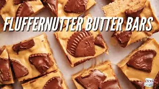How to Make Fluffernutter Butter Bars - aka the best Rice Krispie Treats recipe that ever existed!