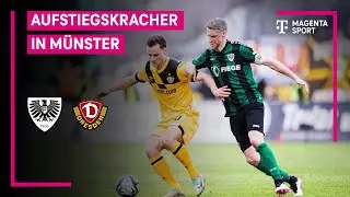 SC Preu&szlig;en M&uuml;nster - SG Dynamo Dresden, Highlights mit Live-Kommentar | 3. Liga | MAGENTA SPORT