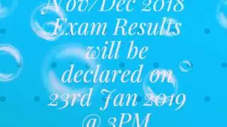 Diploma Results Nov/Dec 2018