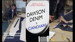 Men's File x Dawson Denim Classic Chino pant made from Candiani RE:GEN Denim ( TENCEL™ & REFIBRA™ )