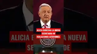 #Aliciabarcena llega a la Secretar&iacute;a de Relaciones Exteriores. #amlo #shortsfeed #amloenvivo