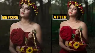 How I Edit Off Camera Flash Photography - Skin Retouching in Photoshop Tutorial in Hindi 2022