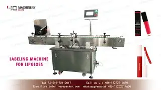 Bottom labeling system for lip cream|Horizontal mascara cream lipstick  label applicators