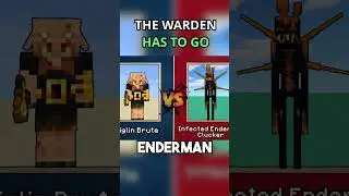 Can the Warden Defeat All Infested Mobs? 😳 #minecraft #shorts #gaming #mods