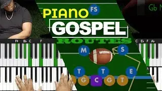 How to Play ADVANCED Gospel Passing Chords & ROUTES!!! 🎹🔥🏈🔥