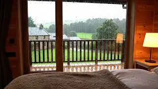 Relaxing Rain Sounds on Cabin Window 🌧️ Cozy Rain ASMR for Sleep, Study & Stress Relief