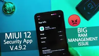 MIUI 12 Security App Update V.4.9.2 Big Ram Management issue