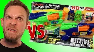 Dart Zone Blitzfire Quick-Shot Blasters 2-Pack Blasters Unboxing