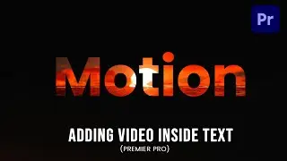 Adding Video Inside Text Tutorial in Premiere Pro
