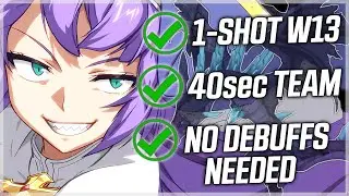 1-SHOT WYVERN 13 with CLARISSA (40sec TEAM, NO DEBUFFS NEEDED!!) - Epic Seven