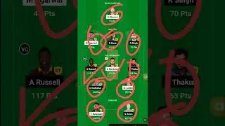 SRH VS KOL dream11 prediction! SRH VS KOL winning team! SRH VS KOL 1 renk team! SRH VS KOL playing11