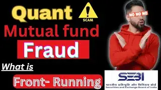 Quant mutual fund 😱 SCAM 📈SEBI 🎯front running case #viral #stockmarket #youtube #mutualfunds #share