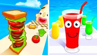 Sandwich Runner vs Juice Run✅💚✅Walkthrough Max Gameplay LO6742