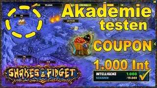 Akademie / Neuer Coupon / 1000 Intelligenz - sfgame W55 | Shakes & Fidget Gameplay German