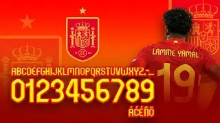 FREE DOWNLOAD FONT SPAIN EURO 2024 TTF   JERSEY FONT   FONT FOOTBALL