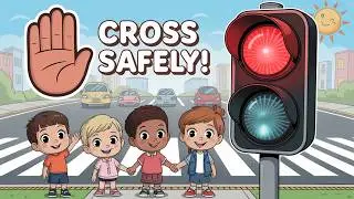 Stop, Look, Listen! | Street Safety Song for Kids