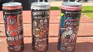 Bones Brewing Company.  Sinn O Bun, Smorey Time cold brew latte S'mores, Electric Unicorn Fruity