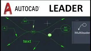 How to create a leader in AUTOCAD 2021