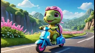 Twinkle Turtle's Magic Scooter | Fun Turtle Song for Kids | Scooter Adventure Rhyme