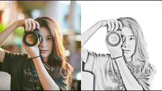 photoshop tutorial - pencil sketch effect tutorial